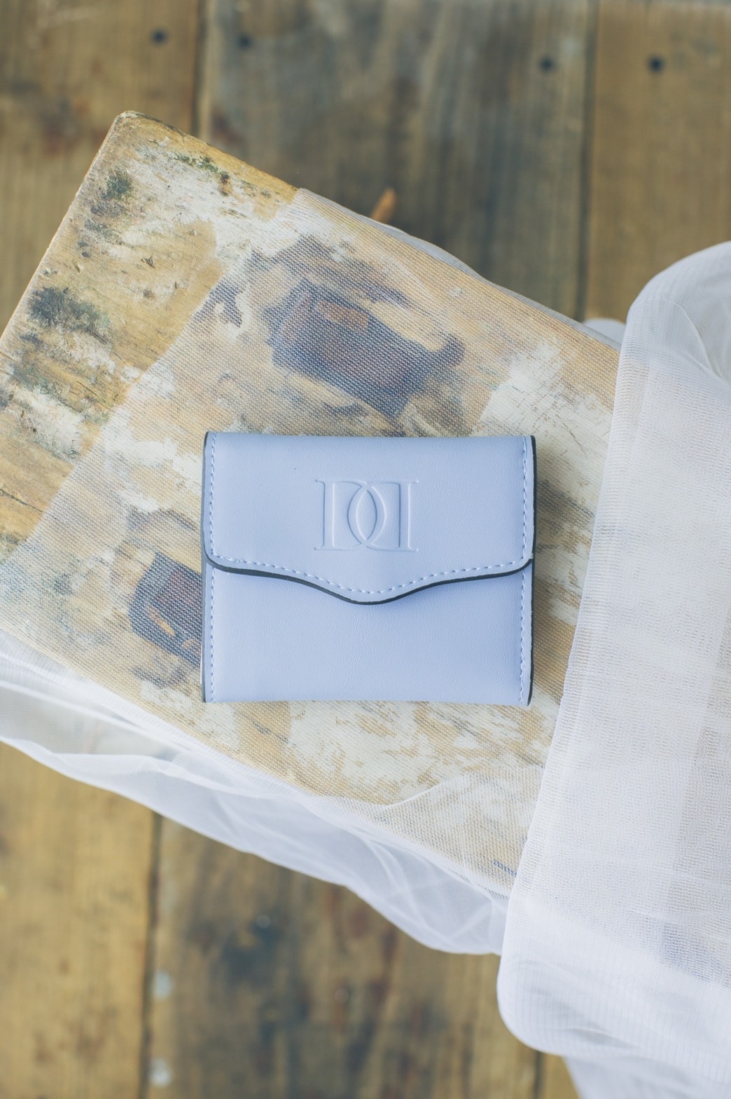 Dineige mini wallet pale blue